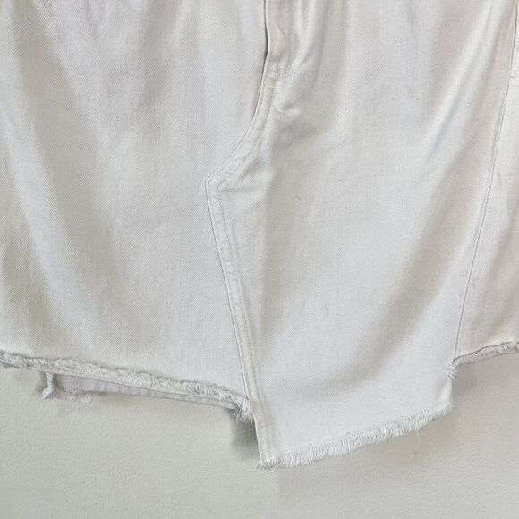Rag and Bone Dive White Asymmetric Cut Denim Skirt - Picture 7 of 12